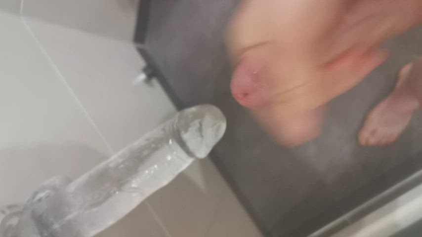 cum cumshot dildo dripping jerk off trans woman gif