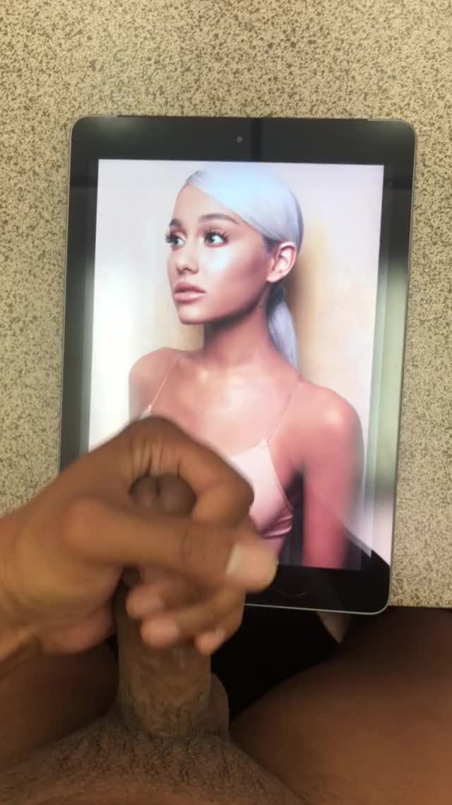 Ariana Grande Cum Cumshot gif