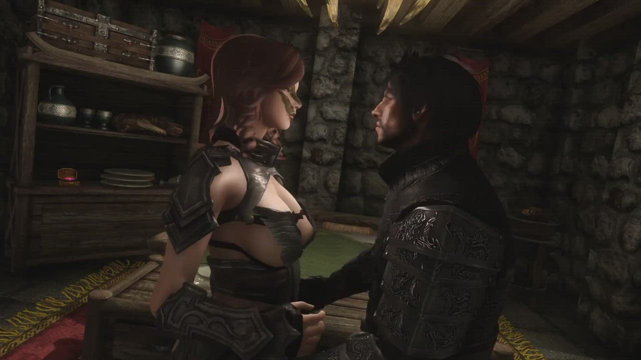 Aela Meets The Dragonborn