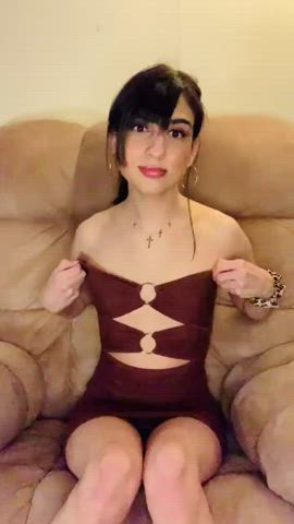 Babe Cock Dress Trans gif