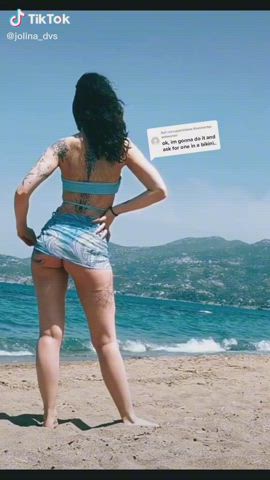 Ass Bikini Thong TikTok gif