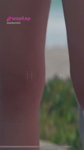 beach bikini model stripping tiktok gif