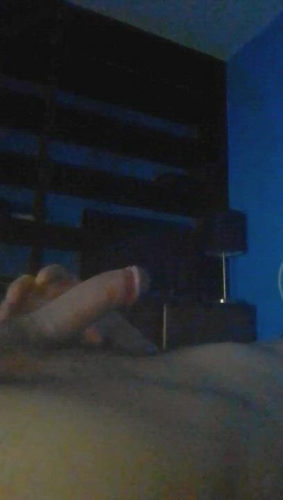 Watch my dick and balls pulsate while I blast out this load. Not the best cam quality,