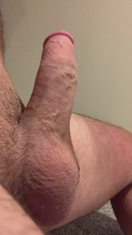 I love stroking my cut cock!