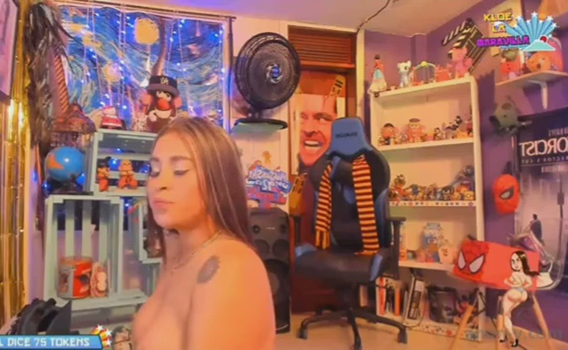 Big Ass Camgirl Colombian Cute Latina Pawg Twerking Webcam gif
