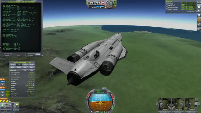 kOS Landing Sequence in Kerbal Space Program
