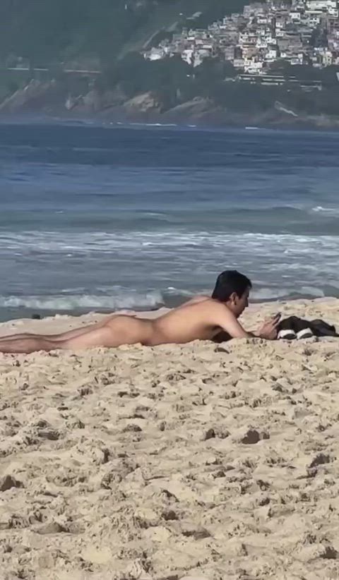 beach nude penis gif