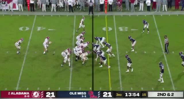 Najee Harris - 33 yard TD run vs Ole Miss 2020