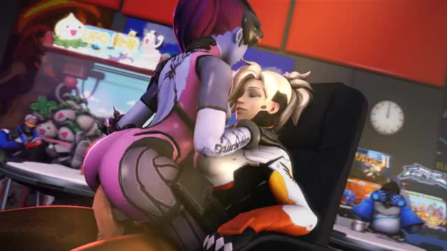 Mercy and Widowmaker's pre-game shenanigans [Tin-sfm]
