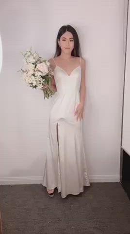 Asian Asian Cock Bride Cock Dress Girl Dick Hotwife OnlyFans r/AsiansGoneWild gif