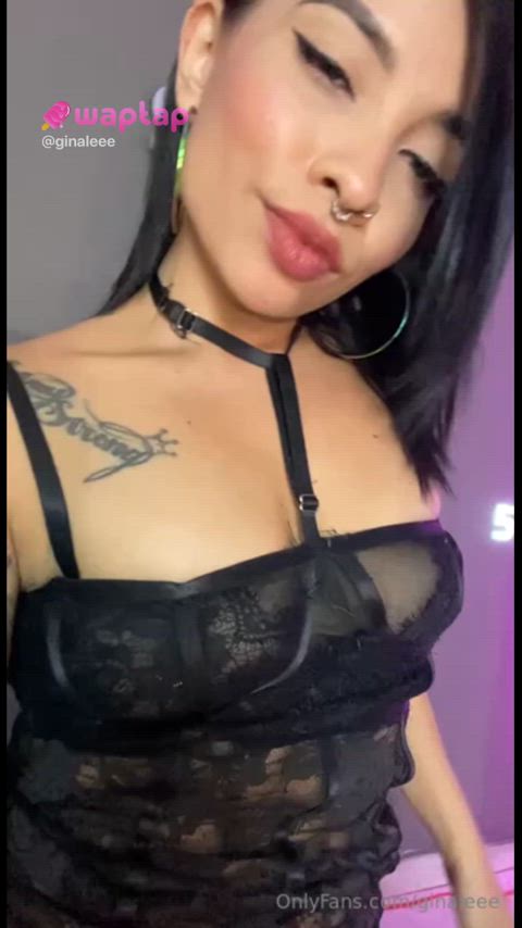 alt lingerie model onlyfans pierced tattoo tattooed gif