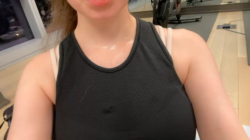 So sweaty after the StairMaster