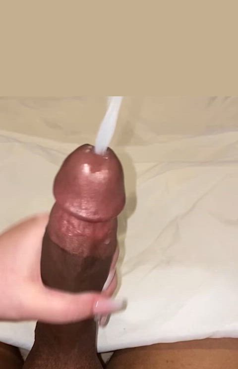 big dick cumshot handjob nails gif