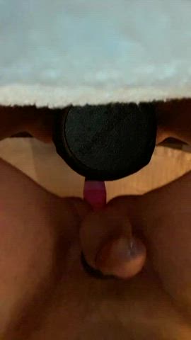 Dildo play and leaking pre cum