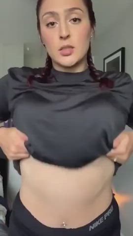 big tits strip tits gif