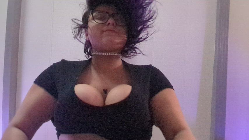 I love my malleable motherfucking titties. [OC][GIF][DROP]