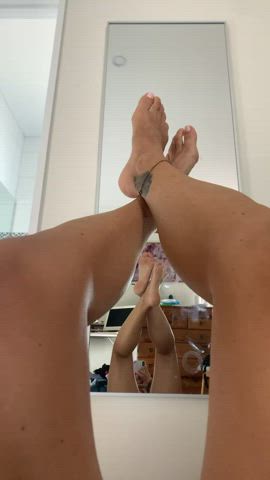 My feet teasing you till you can’t take it