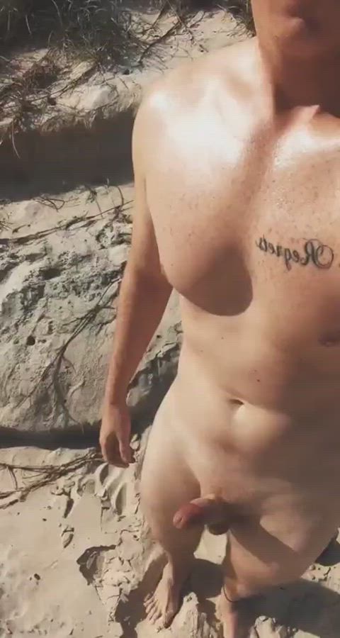 Is it OK if an Aussie guy gets this excited at the nude beach? 