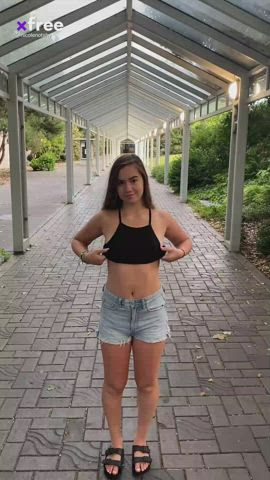 outdoor teen tits gif