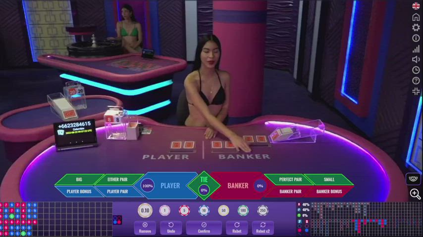 Sexy Live Bikini Dealers | Online Baccarat