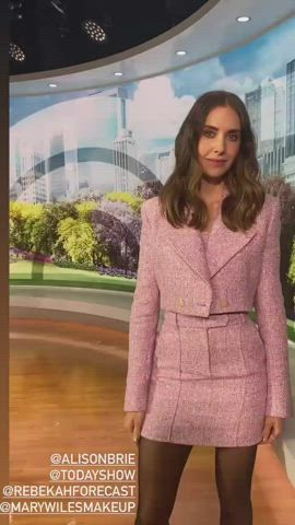 Alison Brie Legs Pantyhose gif