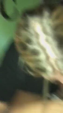 blonde blowjob interracial gif