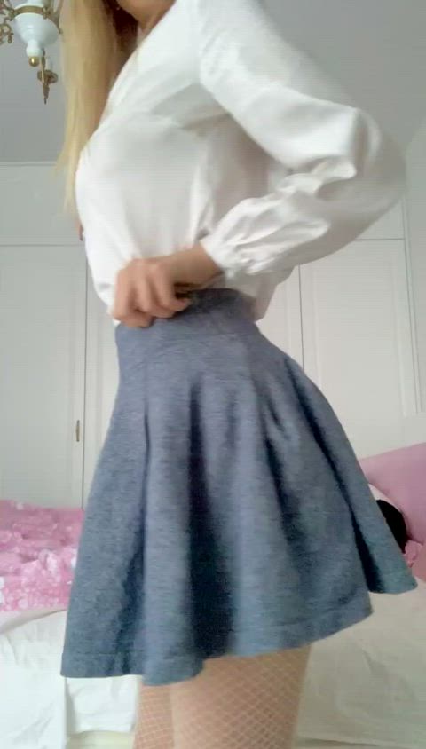 ass cute skirt gif