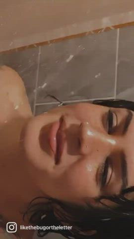 Blowjob Cum In Mouth Long Tongue OnlyFans POV Pawg Shower TikTok Tongue Fetish gif