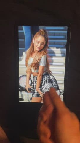 Cumtribute on Ariana Grande