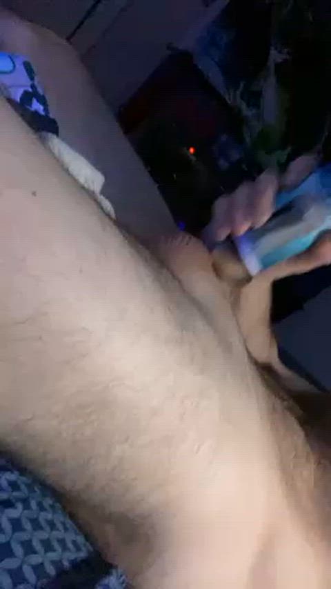 big balls big dick jerk off male masturbation masturbating gif