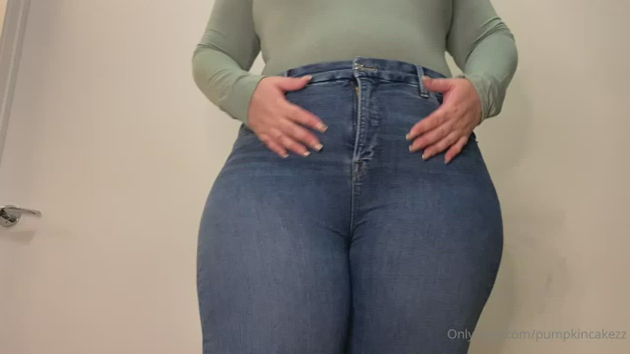 Big Ass Bubble Butt Jeans gif