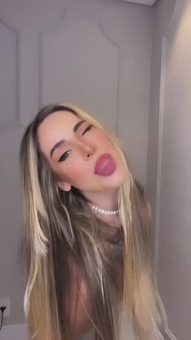 Blonde Body Boobs Brazilian Bubble Butt Goddess Tease TikTok gif