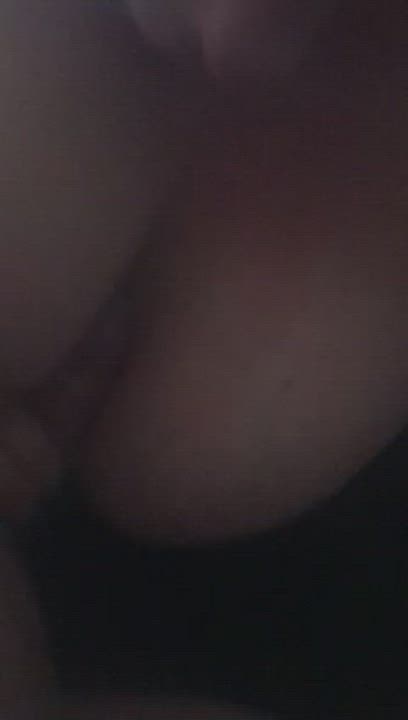Love burying his cock in my tits (f and m)