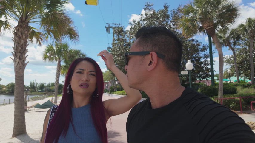 Wanna see what happens after I pickup this hot couple at the theme parks?