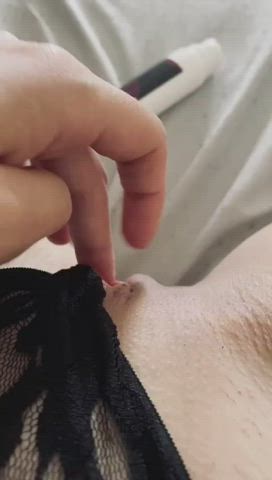 Clit Rubbing Pussy Wife gif