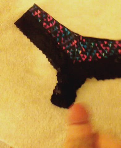 Cumshot Jerk Off Panties gif