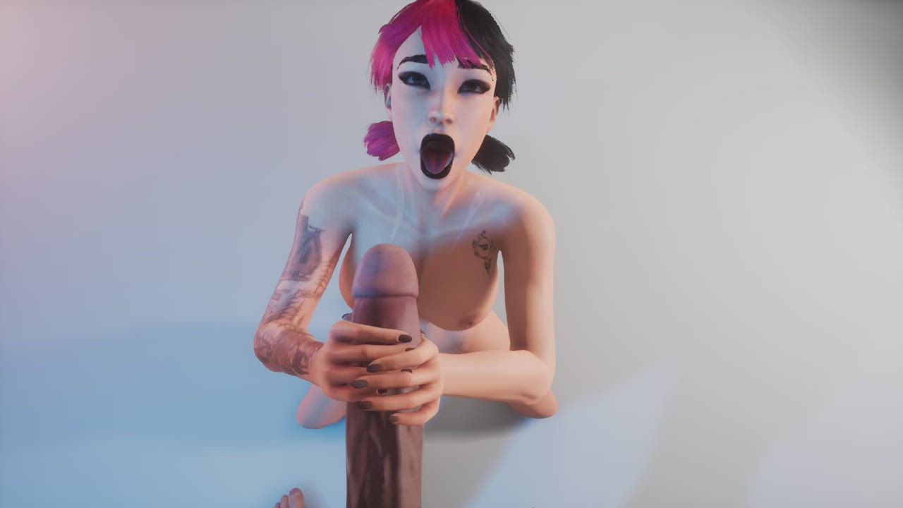 Animation Big Dick Cum Cum In Mouth Facial Handjob Hentai Pink Rule34 Tattoo gif