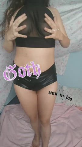brunette cute emo goth natural tits onlyfans petite pornhub pornstar tiktok gif