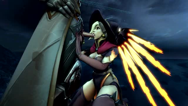 Witch Mercy blowjob [FxM]