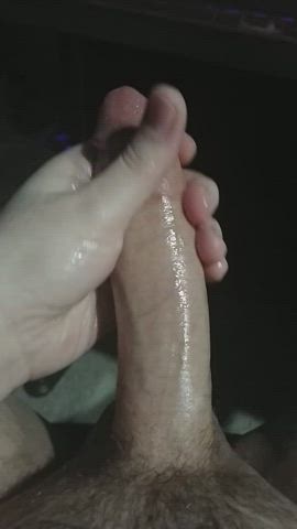 Brightly lit and lubed. HD dick preview!