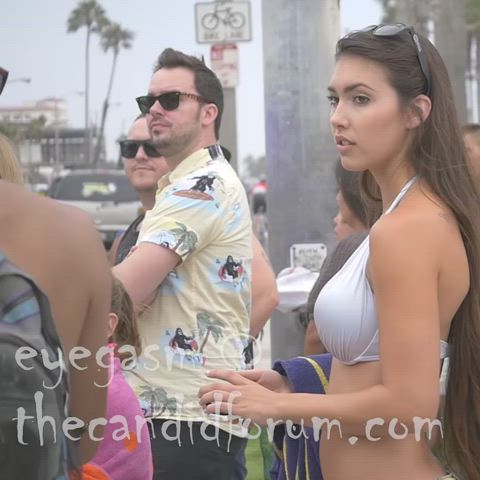 bikini public voyeur gif