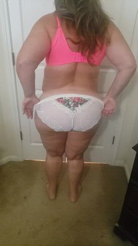 BBW Booty Hotwife MILF Mature Panties Panty Peel gif
