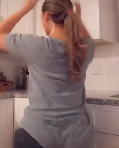 In the kitchen