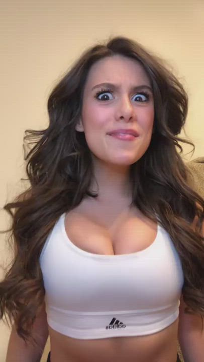 Celebrity Cleavage Tits gif