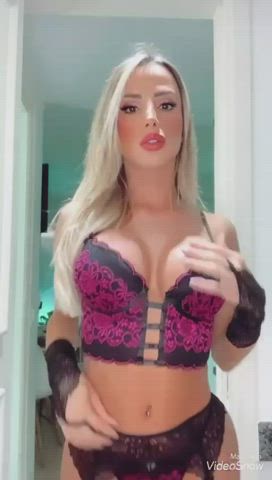 Blonde stripper packing for you