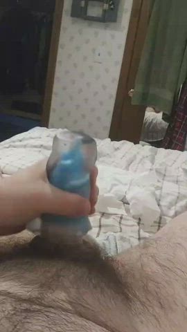 Cum Fleshlight Hairy gif