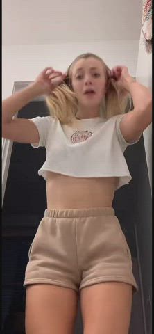 Blonde Dancing TikTok gif