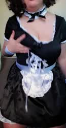 Big Tits Curvy Goth Jiggling Maid gif