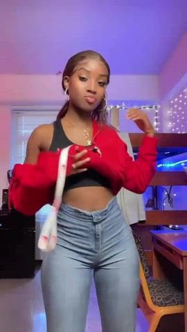 19 years old amateur ass dancing ebony girlfriend homemade jiggling gif