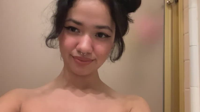 amateur asian big tits boobs brunette cute japanese latina teen gif